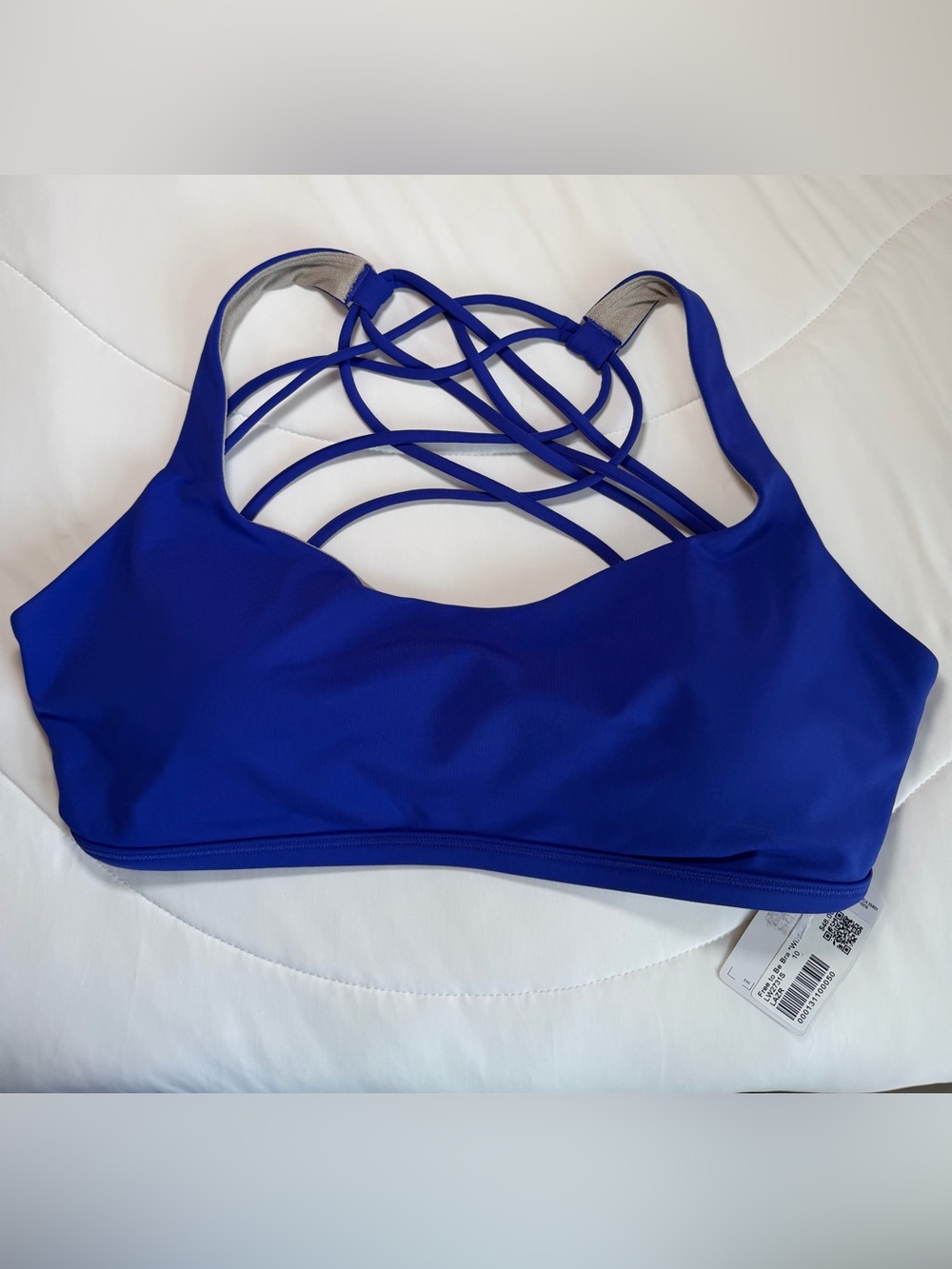 Lululemon Free to Be Bra Wild Larkspur Blue Size 10 NWT
